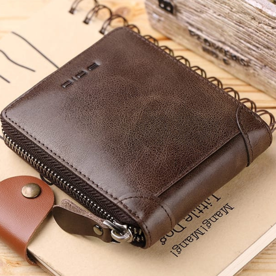 Best bifold Multi-card PU Leather with coin pocket and zipper