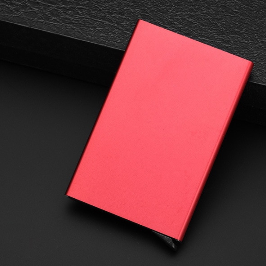 Slim metal card holder wallet card holder