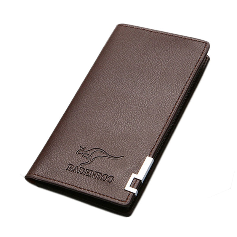 Stylish slim long PU leather Mobile wallet