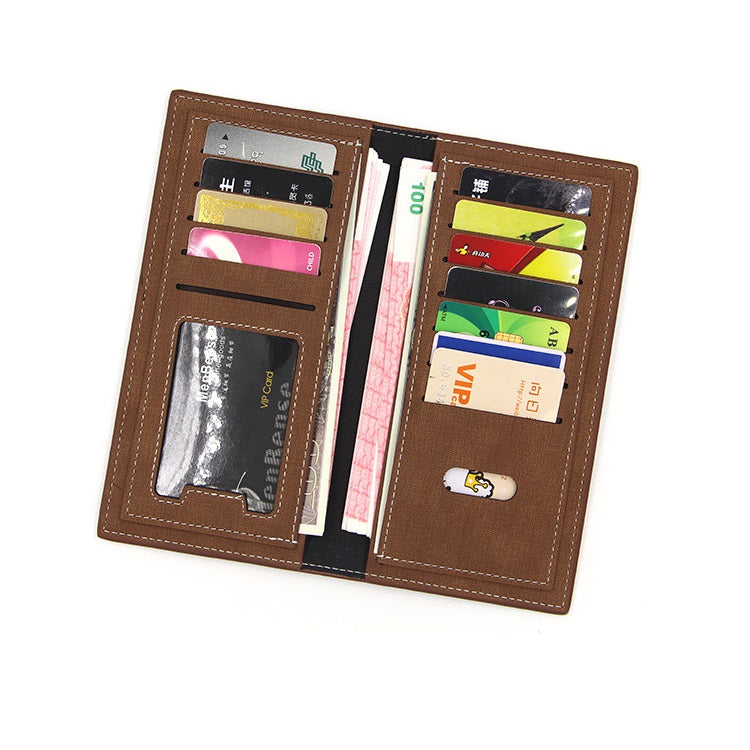 Men Bense Long Soft Mobile Money and Multi-Cardholder Wallet for Men
