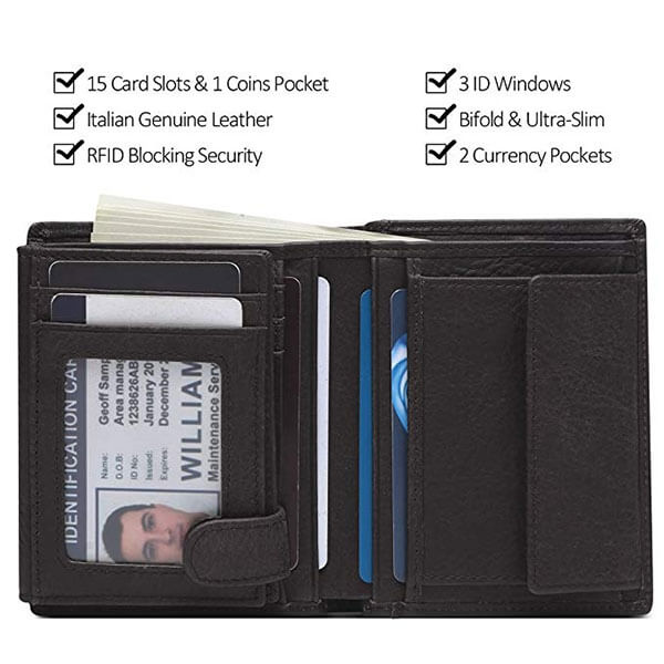 Genuine Cow leather wallet for men