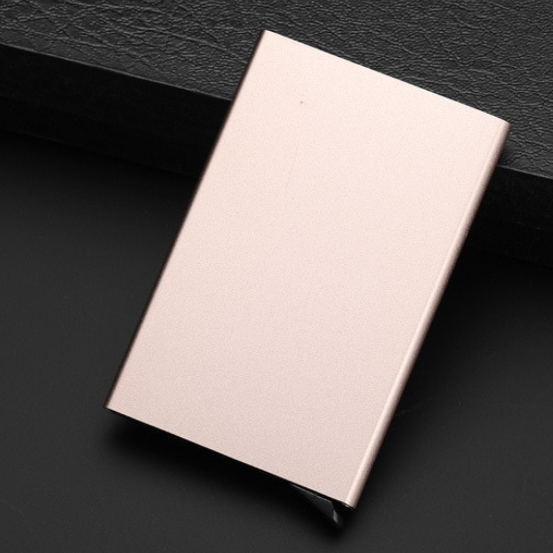 Slim metal card holder wallet card holder