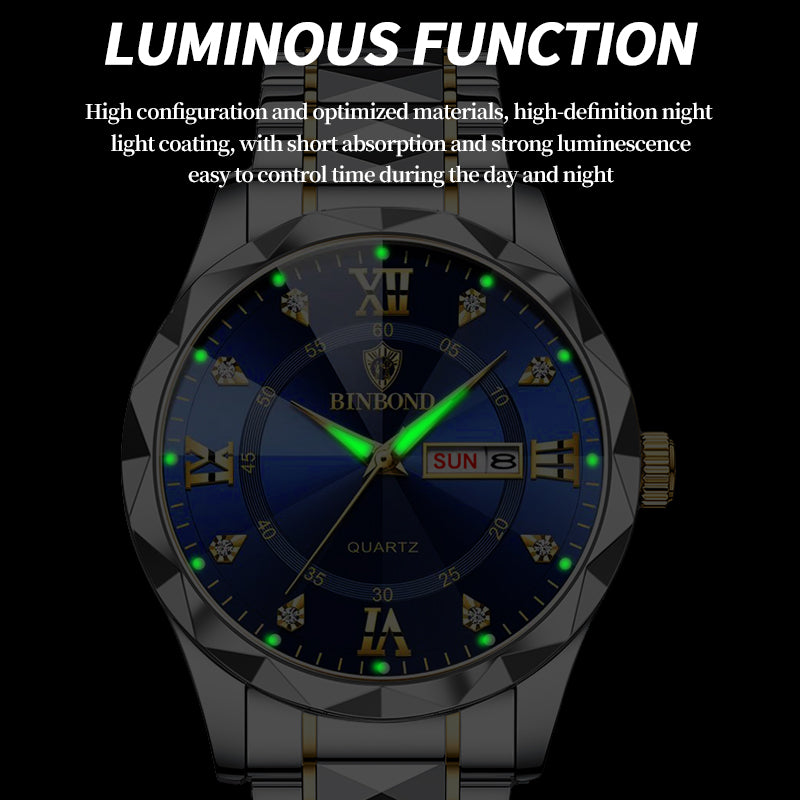 BINBOND Top Brand Luxury Fashion Watch Men Waterproof