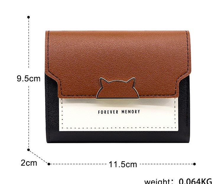 New Style Small Wallet Female Short Foldable Fashionable Wallet