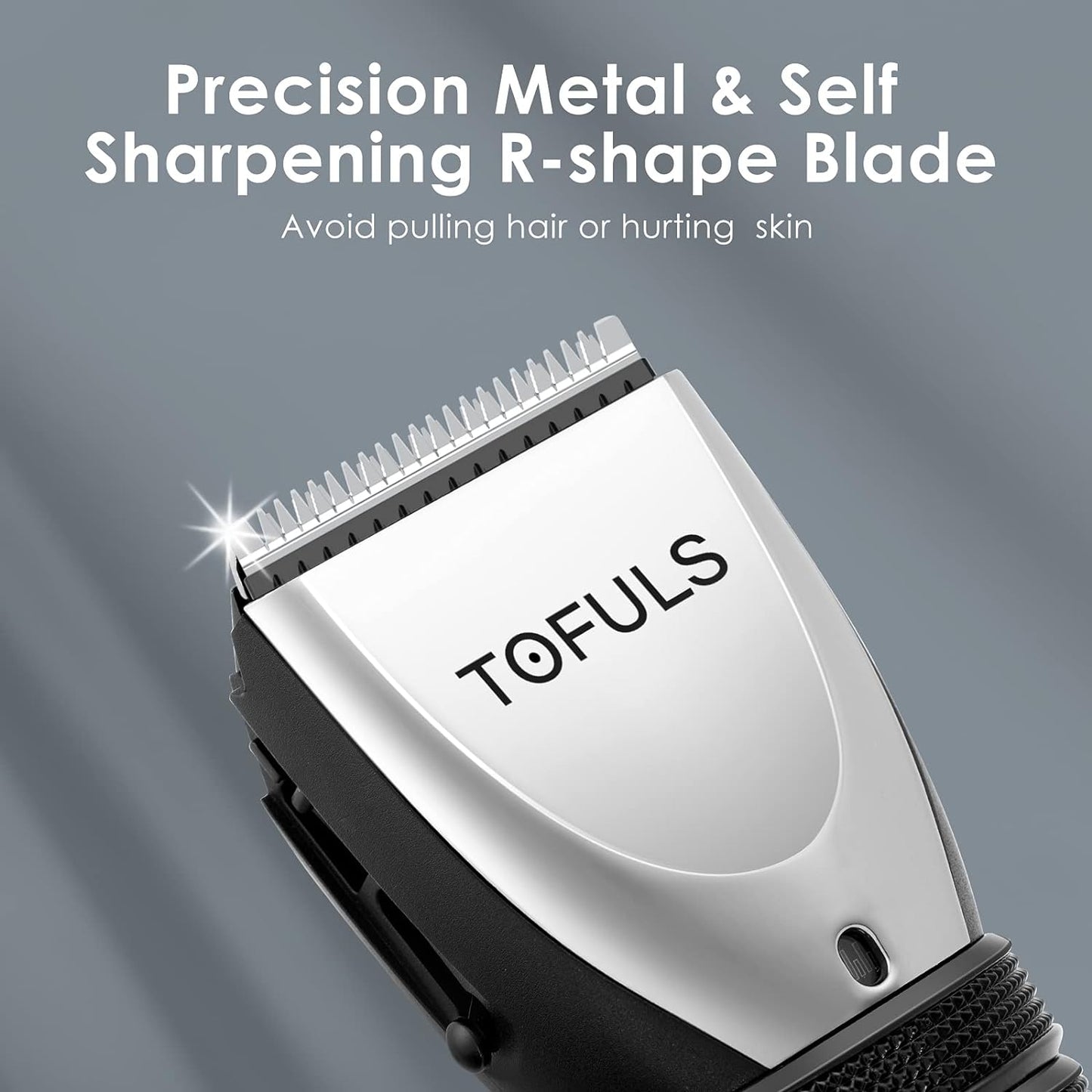 TOFULS Men’s Hair Trimmer Rechargeable Precision Hair Cutting Kit with Extra Blade