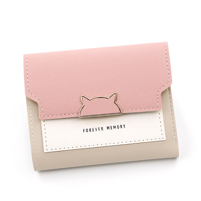 New Style Small Wallet Female Short Foldable Fashionable Wallet
