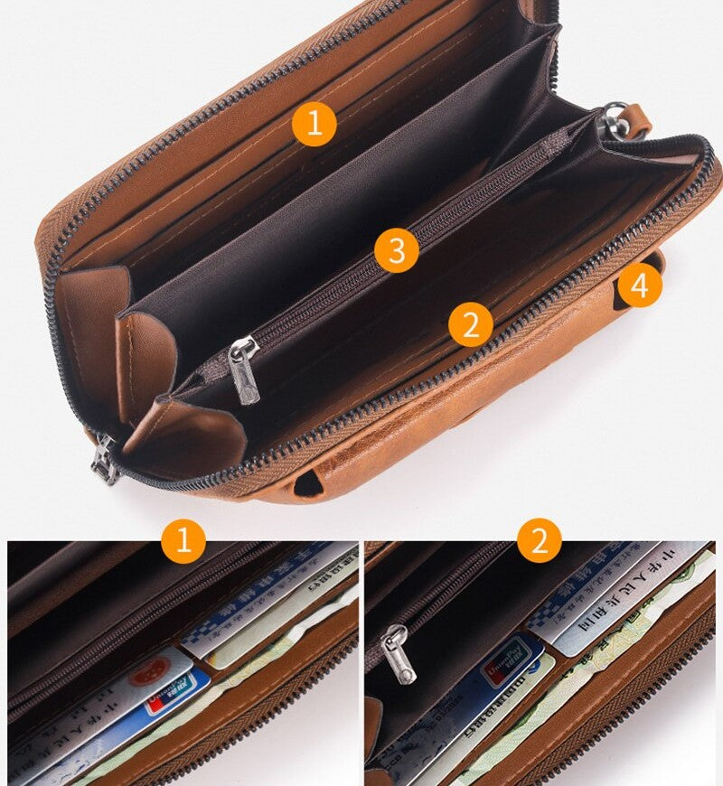 Long Mobile Wallet for Men and Women