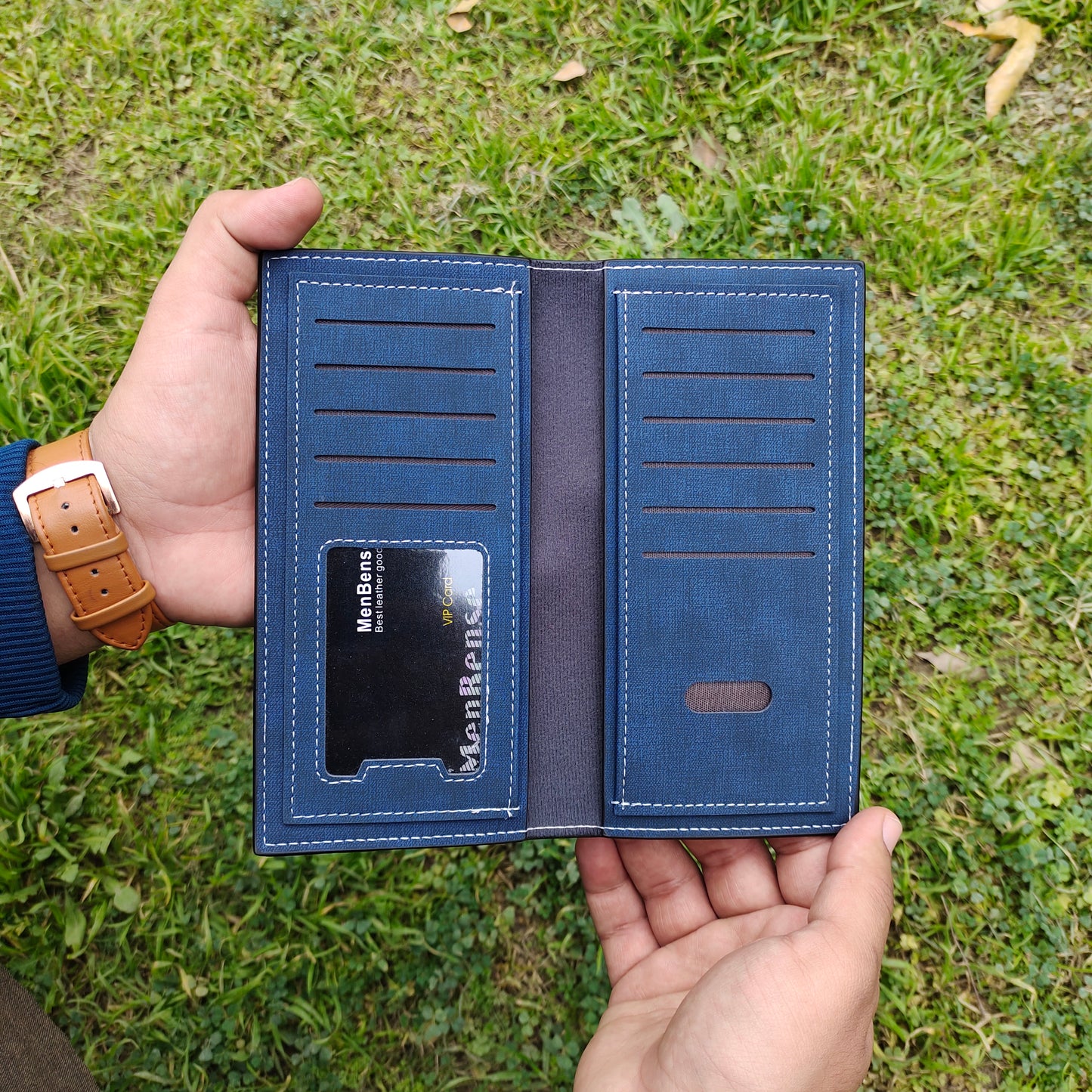 Men Bense Long Soft Mobile Money and Multi-Cardholder Wallet for Men