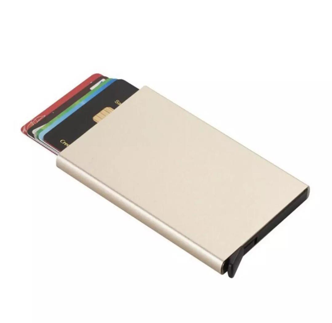 Slim metal card holder wallet card holder