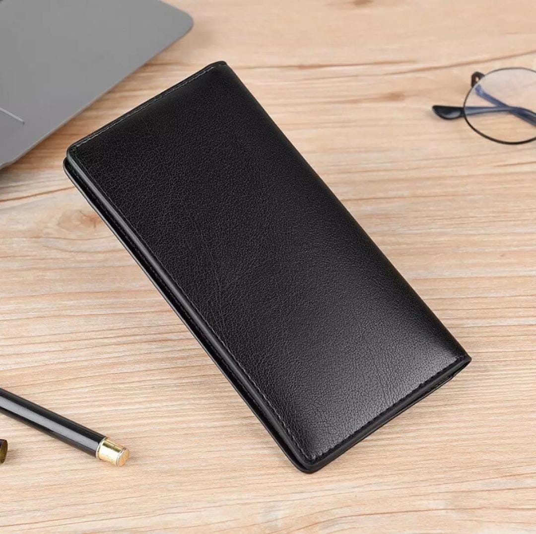 Stylish slim long PU leather Mobile wallet