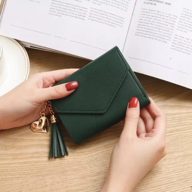 Short Wallet Spring New Mini Tassel Pendant Wallet Card Holder