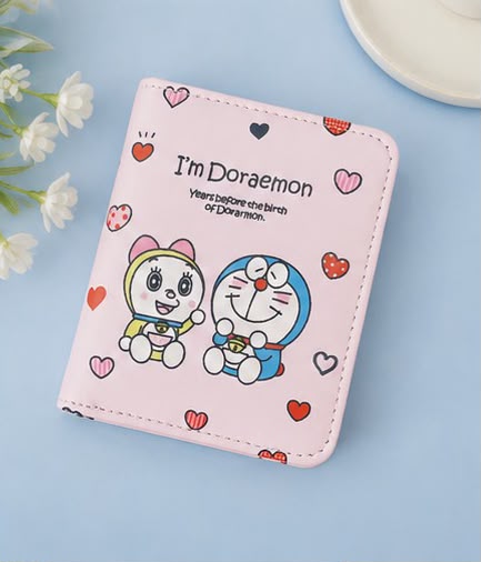 Cute Doraemon Mini Wallet for Women