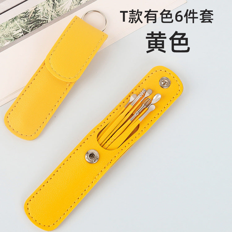 Buy One Get one Free 6 PCS Ear Cleaner Tool & Ear Wax Cleaning Kit with Leather Case