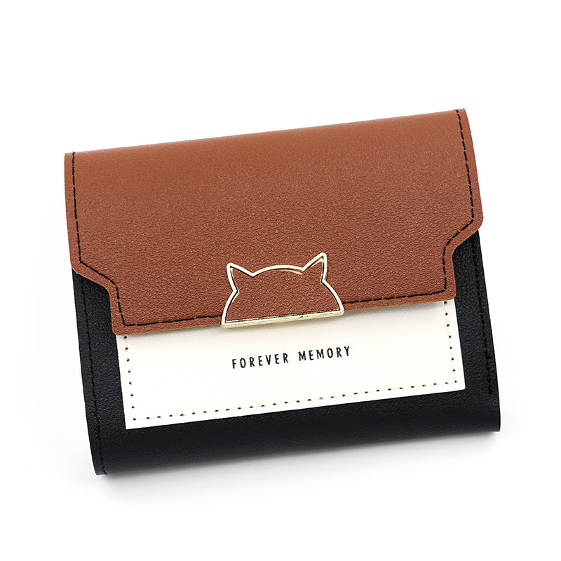 New Style Small Wallet Female Short Foldable Fashionable Wallet