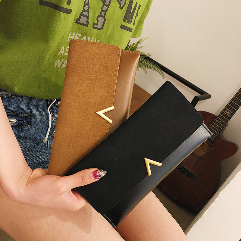 Buy 1 get 1 free - PU Leather Long Wallet For Ladies
