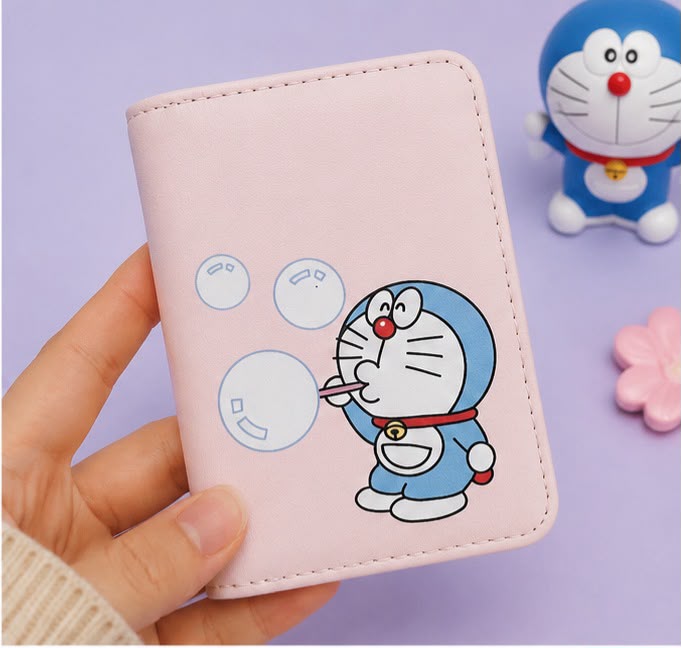 Doraemon Cute Bubbles Mini Wallet for Women
