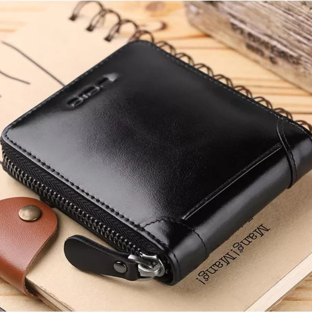 Best bifold Multi-card PU Leather with coin pocket and zipper