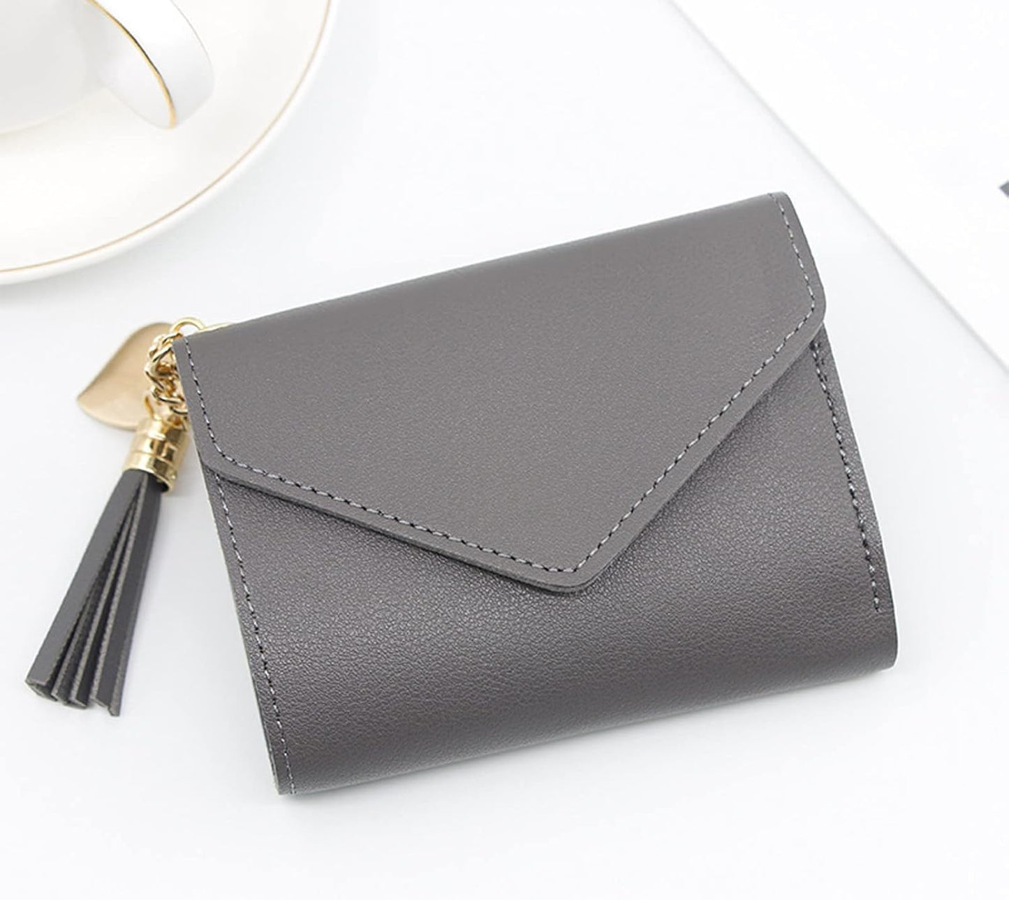 Short Wallet Spring New Mini Tassel Pendant Wallet Card Holder