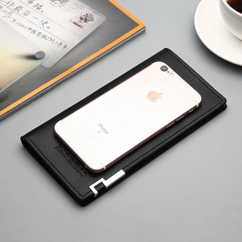 Buy 1 get 1 Free Stylish slim long PU leather Mobile wallet
