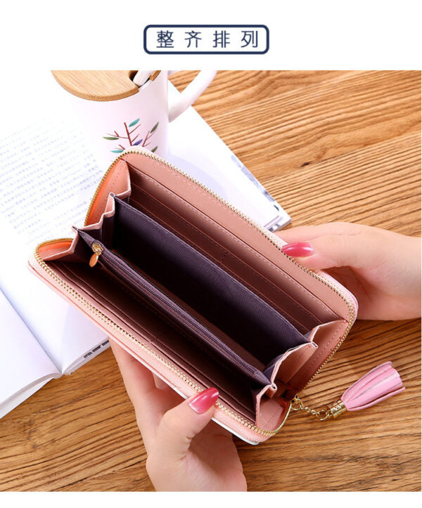 Stylish wallets for women pu leather long wallet for girls