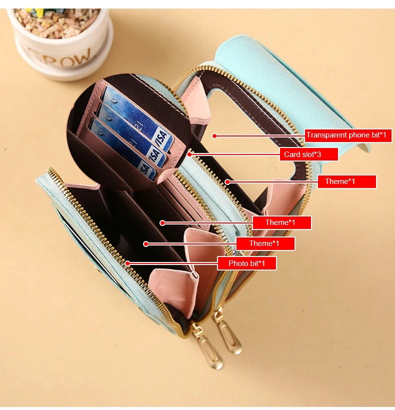 Cross body shoulder bags for women- Stylsih Mobile wallet