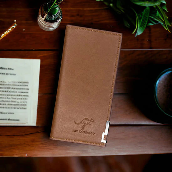 Buy 1 get 1 Free Stylish slim long PU leather Mobile wallet