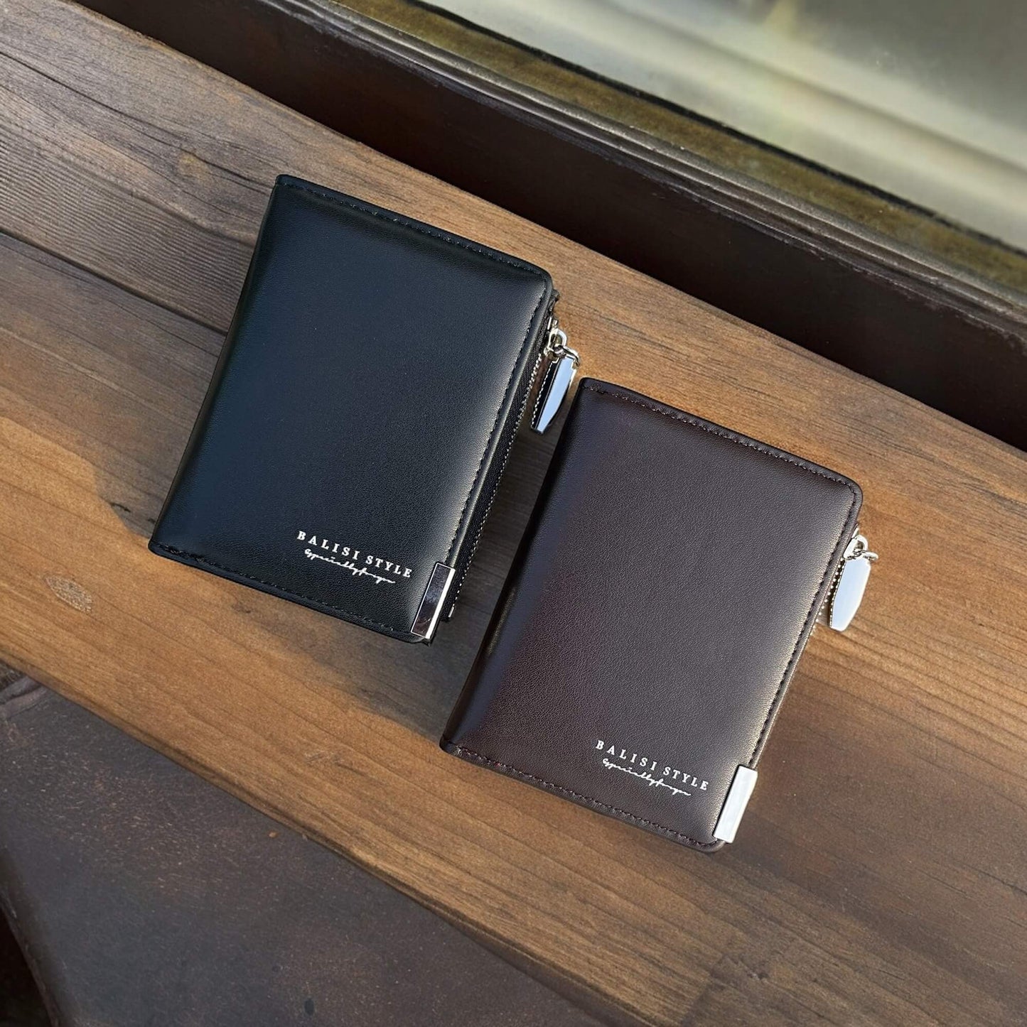 Balisi Style Bifold Leather Wallet