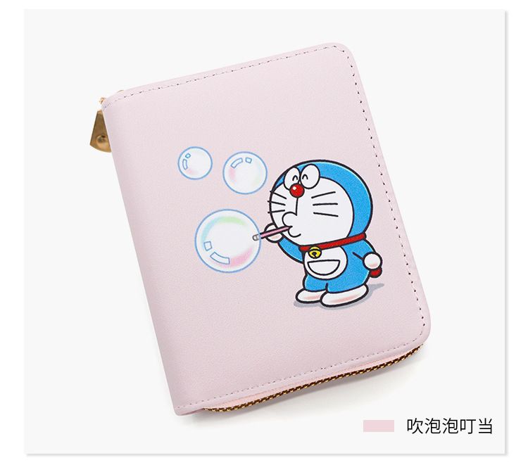 Doraemon Cute Bubbles Mini Wallet for Women