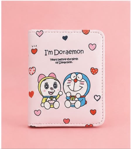Cute Doraemon Mini Wallet for Women