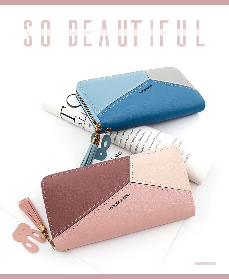 Stylish wallets for women pu leather long wallet for girls
