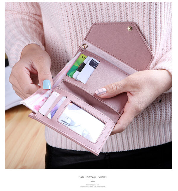 Short Wallet Spring New Mini Tassel Pendant Wallet Card Holder