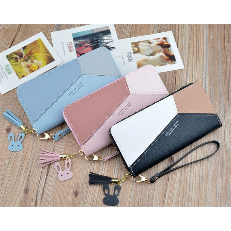 Stylish wallets for women pu leather long wallet for girls