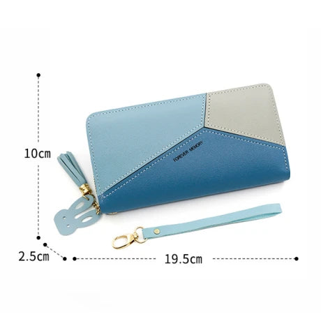 Stylish wallets for women pu leather long wallet for girls