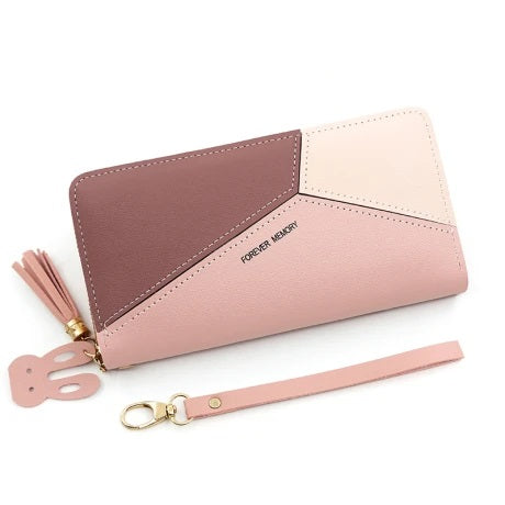 Stylish wallets for women pu leather long wallet for girls